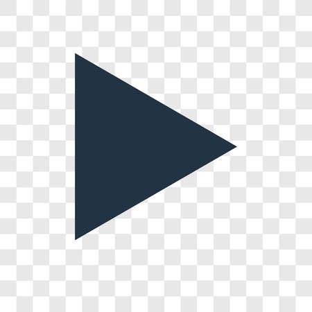 450x450 Play Vector Icon Isolated On Transparent Background, Play