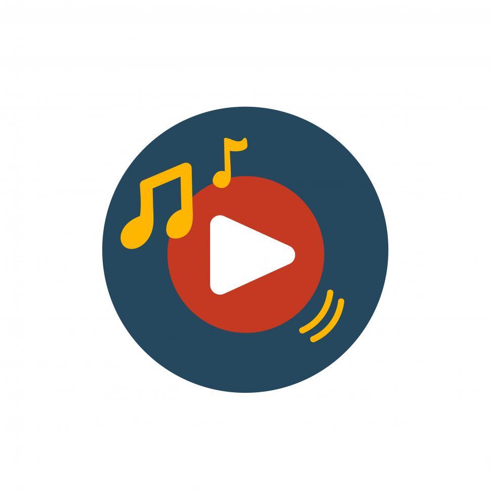 970x970 Get Free Stock Photos Of Music Play Vector Icon Online Download