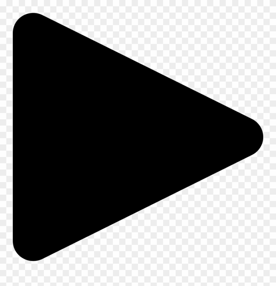 880x911 Gray Movie Play Button Vector Icon