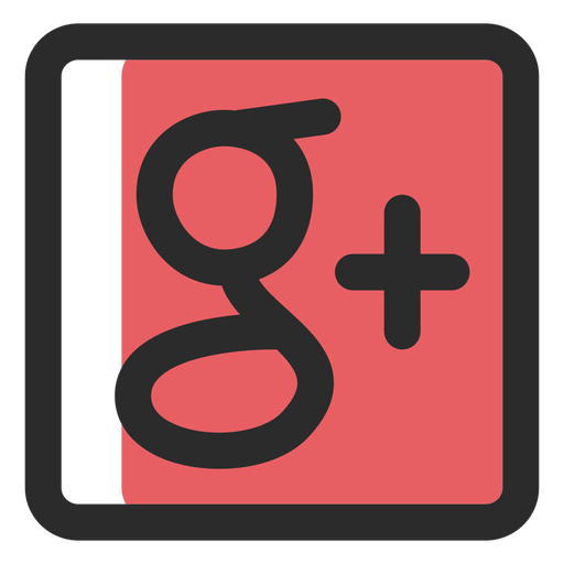 512x512 Google Plus Colored Stroke Icon