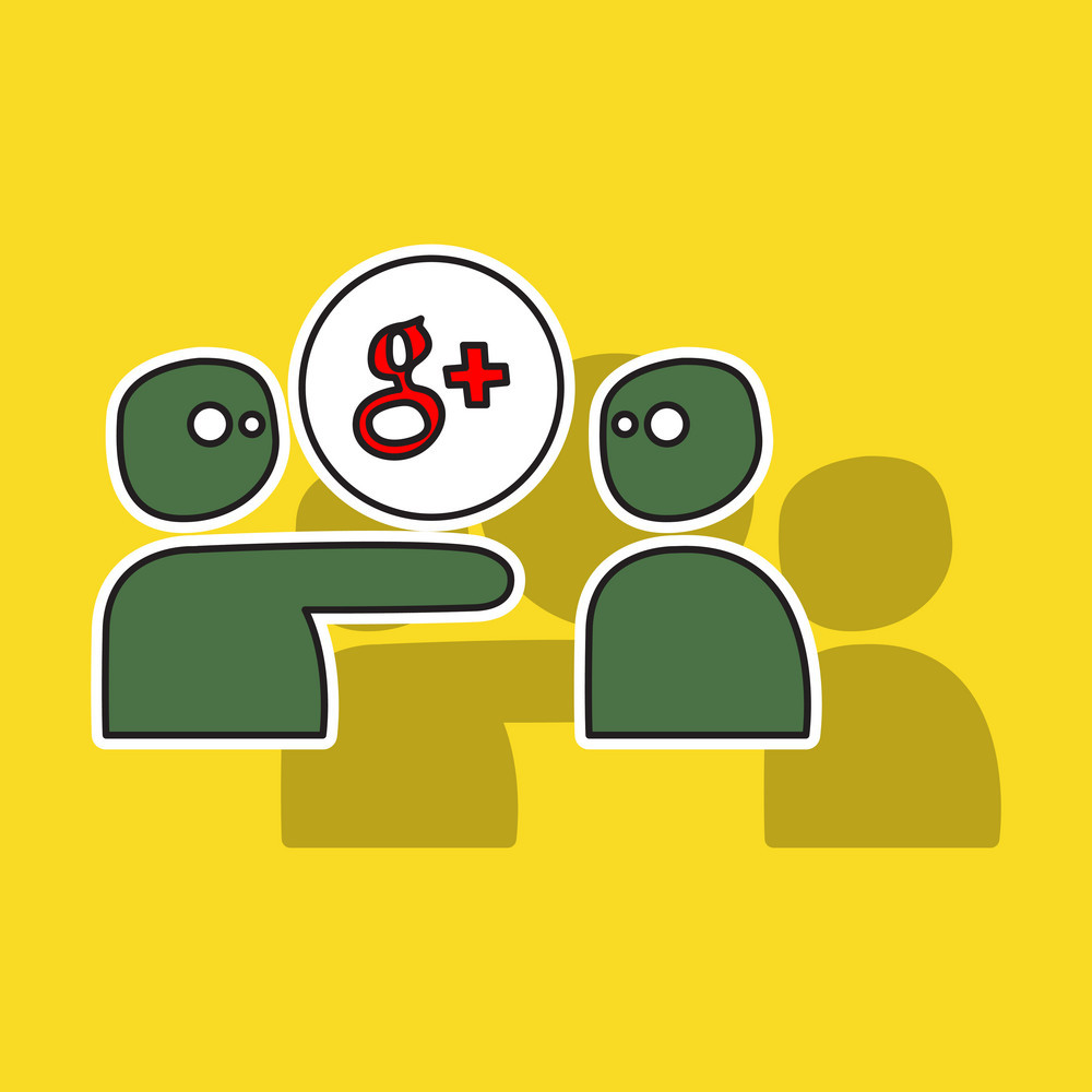 1000x1000 Sticker Google Plus Icons On Background Vector Free