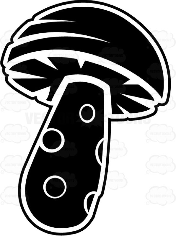 Mushroom Toadstool Black And White Computer Icon 596x800 Mushroom Toadstool Black And White Computer Icon