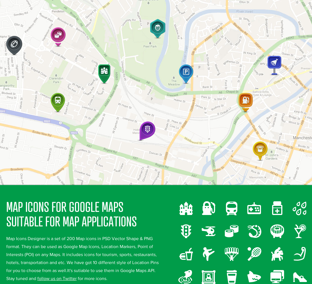 1095x996 Free Vector Map Icons For Google Maps Api