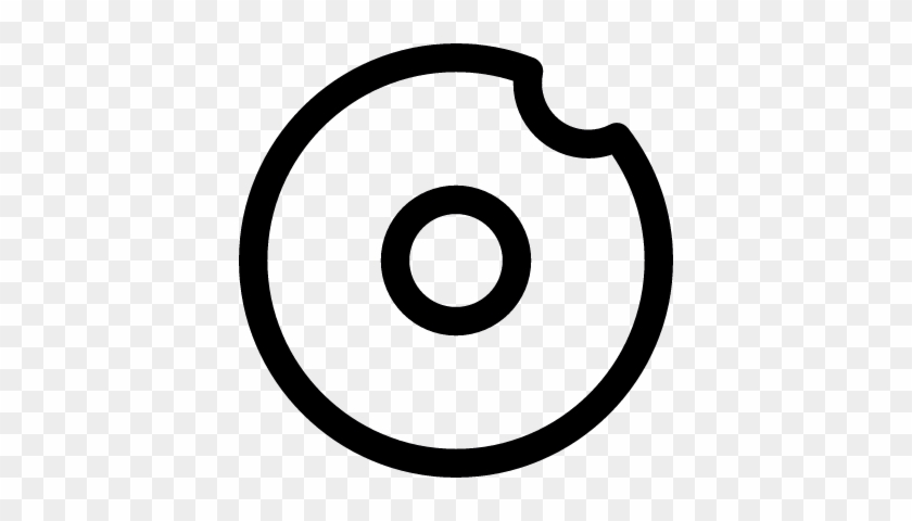 840x480 Donut With A Bite Vector