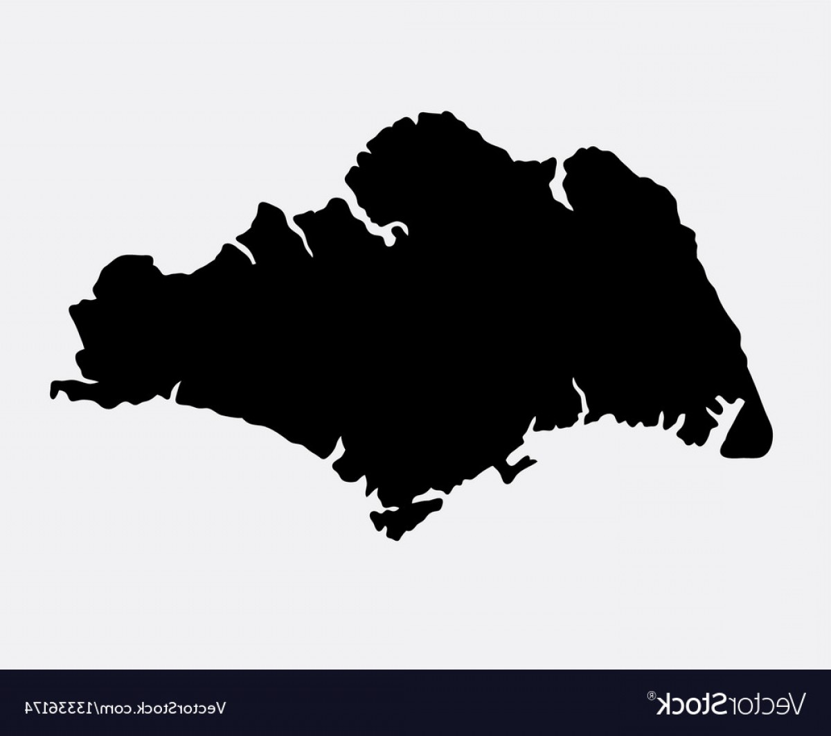 1200x1063 Singapore Island Map Silhouette Vector Geekchicpro