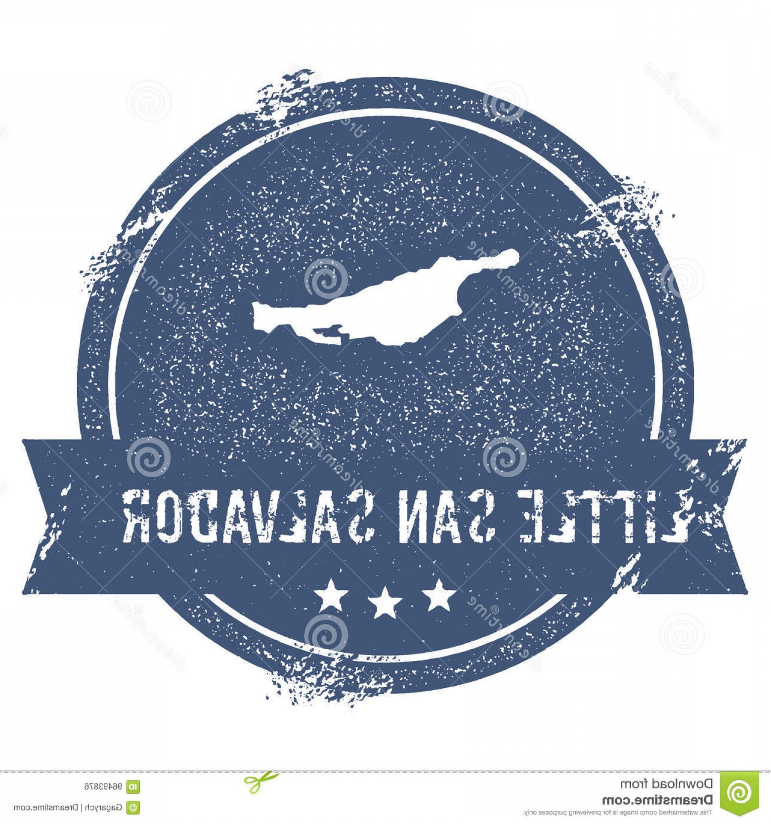 1560x1668 Stock Illustration Little San Salvador Island Logo Sign Travel