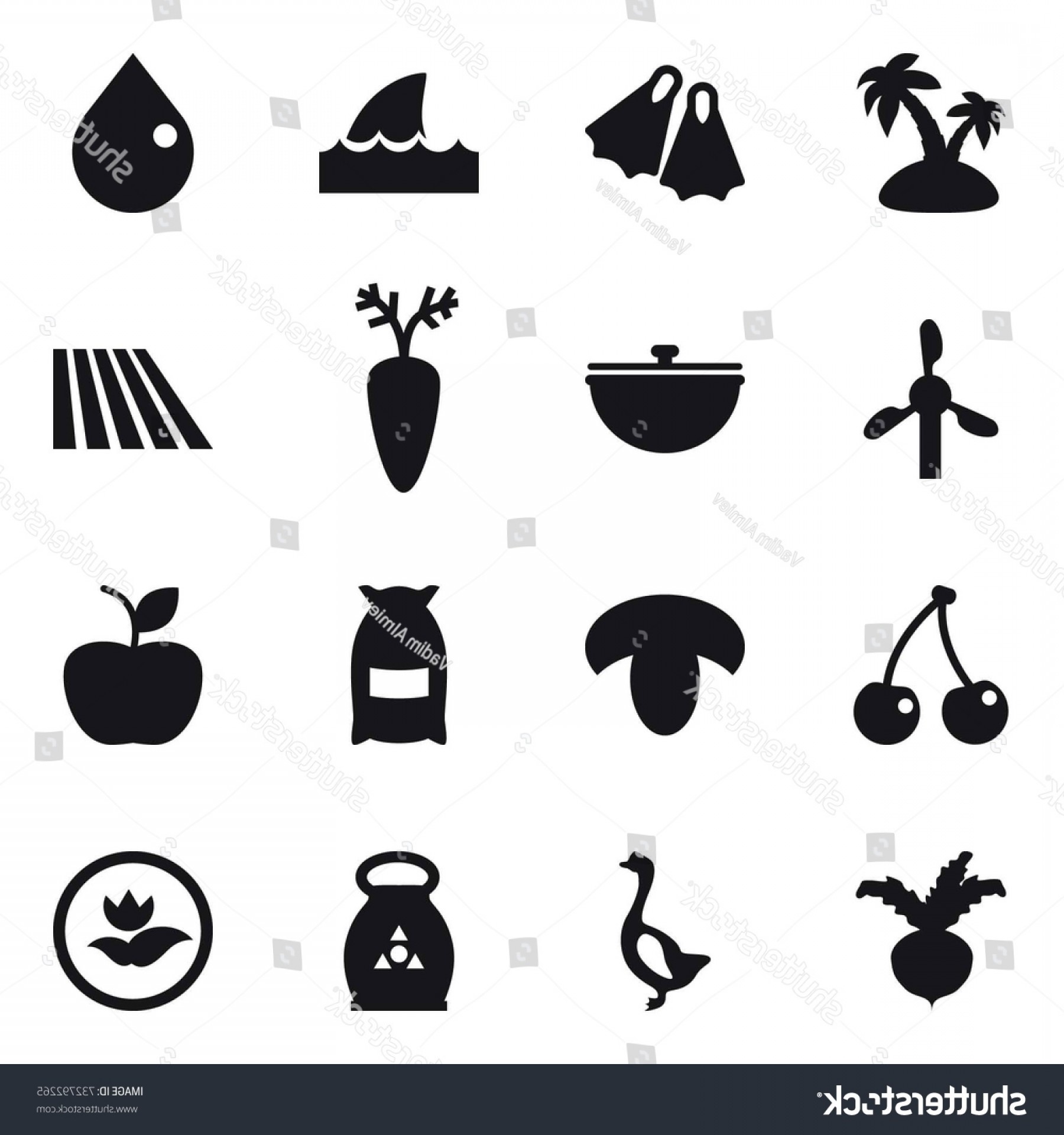 1800x1920 Vector Icon Set Island Flippers Soidergi