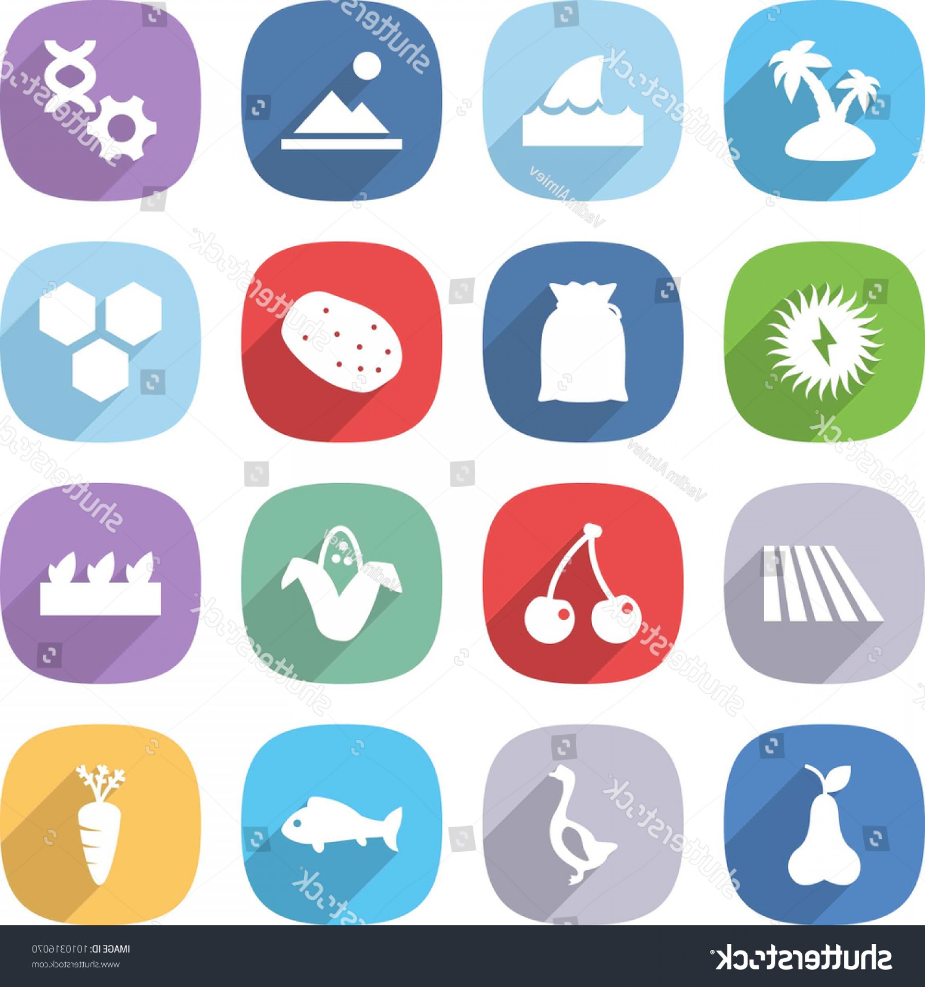 1800x1920 Flat Vector Icon Set Island Shark Soidergi