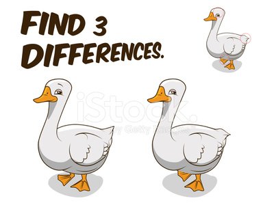400x300 Find Differences Game Goose Vector Illustration Premium Clipart