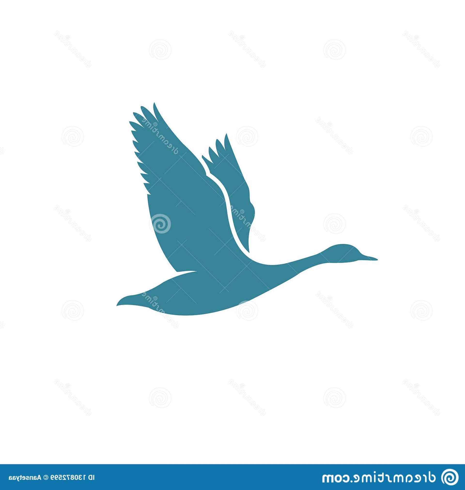 1920x2026 Flying Goose Silhouette Illustration Example Hunting Logo