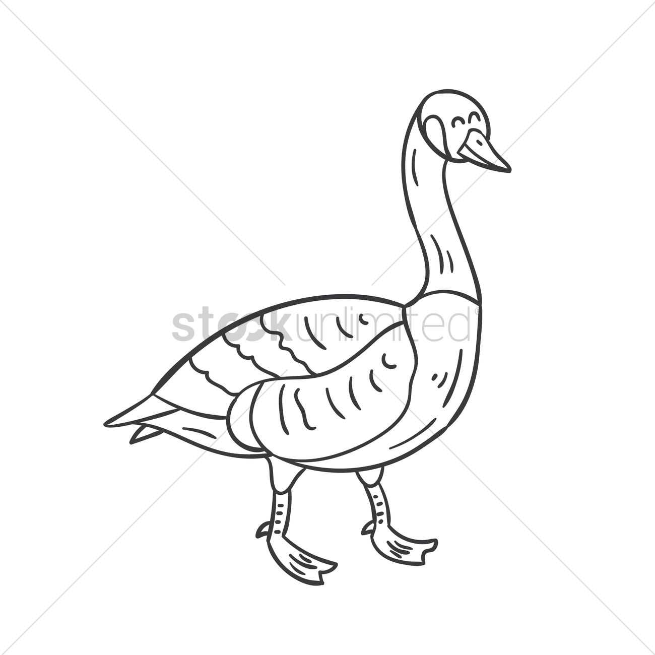 1300x1300 Happy Canada Goose Vector Image