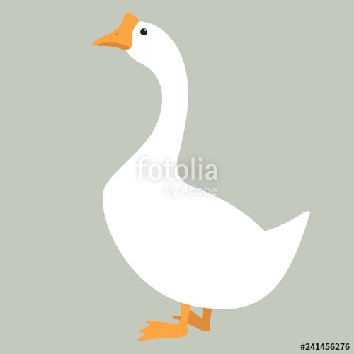 500x500 Goose Vector Illustration Flat Style Profile Stock Image