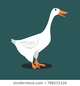 260x280 Beautiful White Goose Vector Illustration Baby Sail Bag Ideas