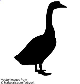 335x355 Download Goose Silhouette