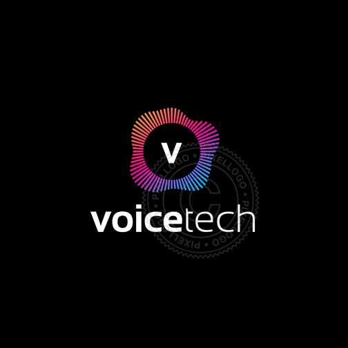 504x504 Voice Technology Logo Vector Logo Designs Technology Logo