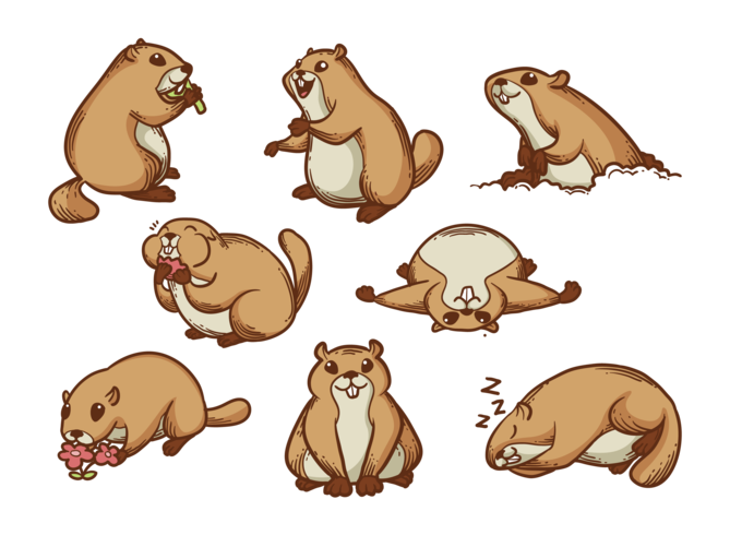 669x490 Gopher Cartoon Vector