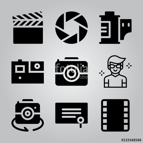 500x500 Simple Icon Set Of Camera Related Celebrity, Film Strip, Gopro