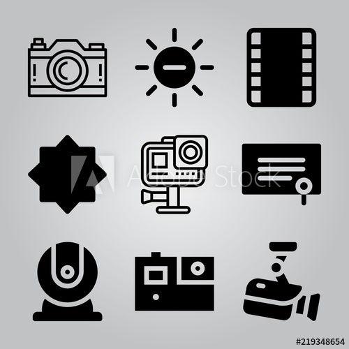 500x500 Simple Icon Set Of Camera Related Degree, Webcam, Gopro