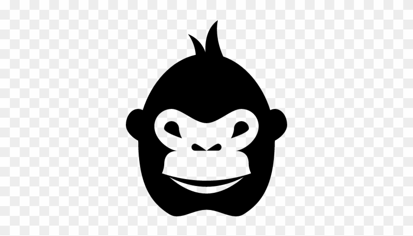 840x481 Gorilla Face Vector