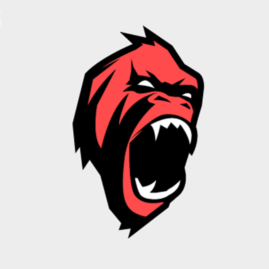 936x936 Intimidating Gorilla Mascot Vector Freevectors