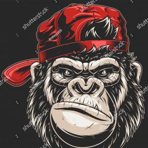 300x300 Best Angry Gorilla Head Vector Images Catchsplace