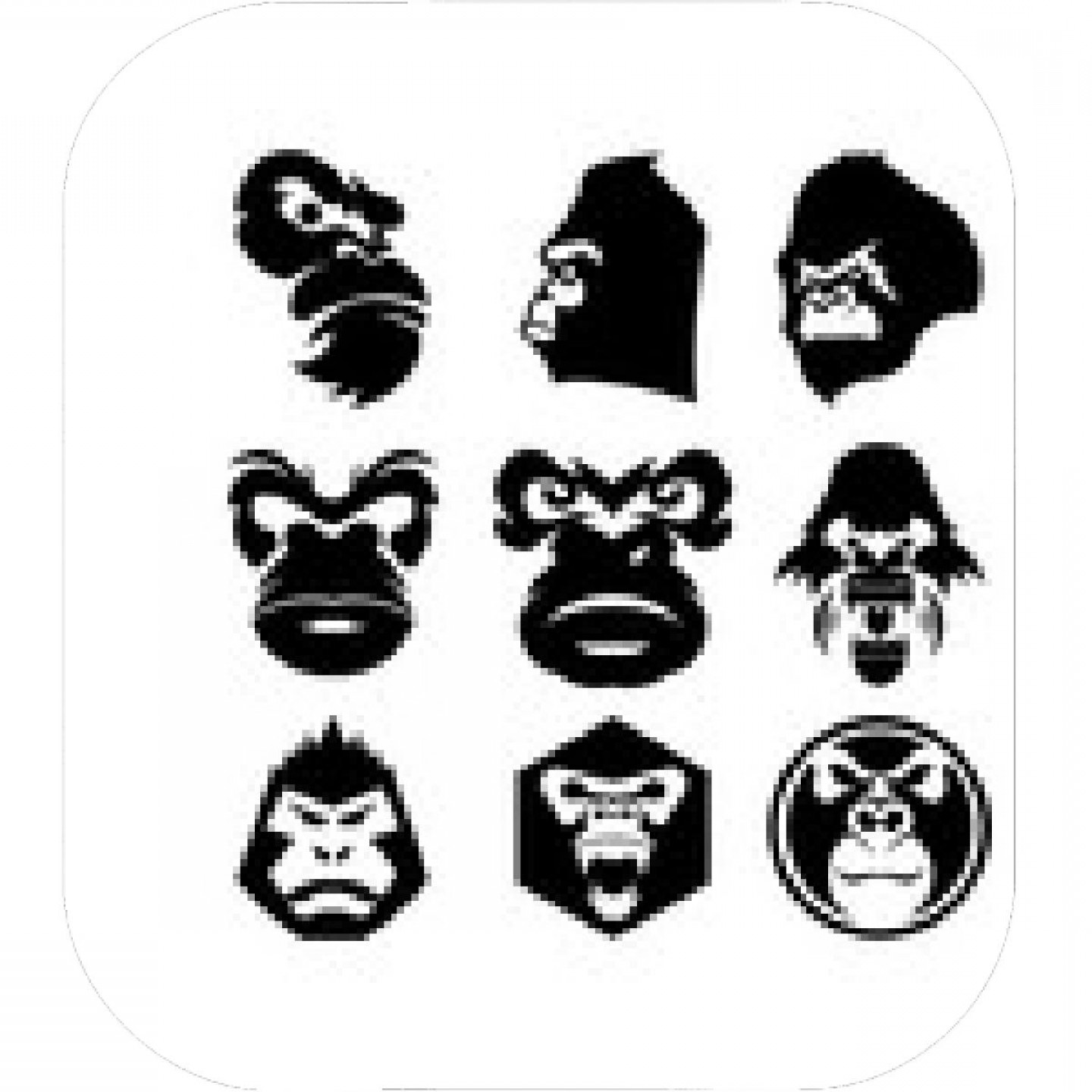 1440x1440 Smoking Gorilla Vector Catchsplace