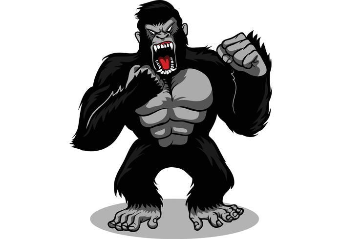 700x490 Gorilla Free Vector Art