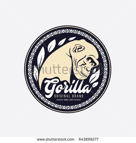 450x470 Gorilla Logo Vector Shutterstock Royalty Free Images, Design