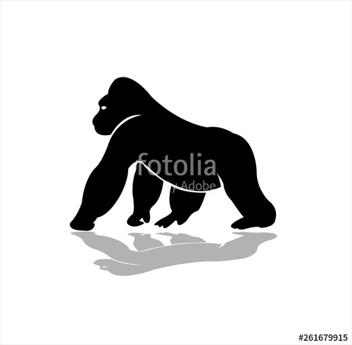 500x490 Gorilla Logo Vector Stock Image And Royalty Free Vector