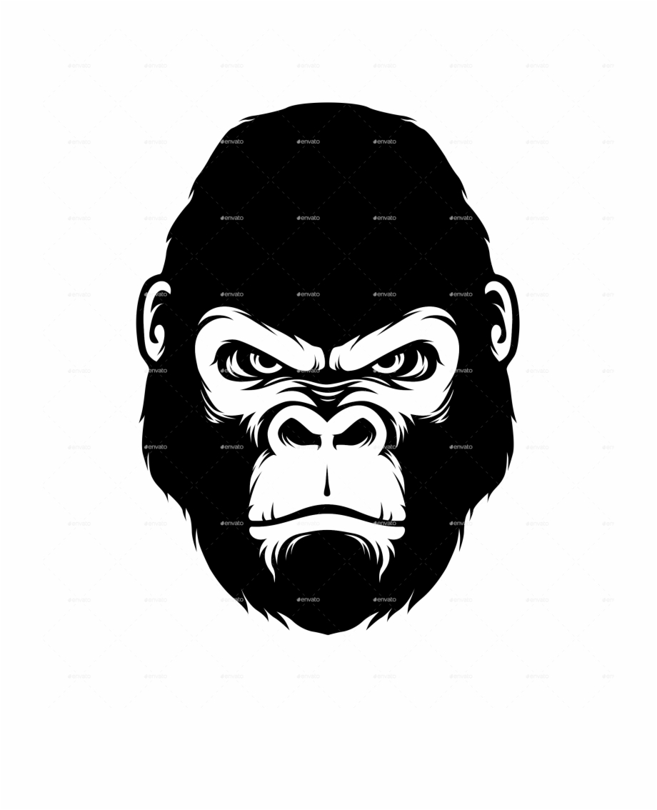 Gorilla Silhouette Vector at Vectorified.com | Collection of Gorilla ...