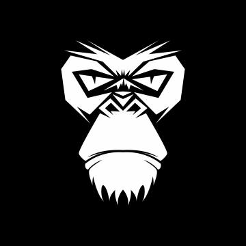 360x360 Gorilla Vector, Free Download Gorilla Vector, Chubby Gorilla