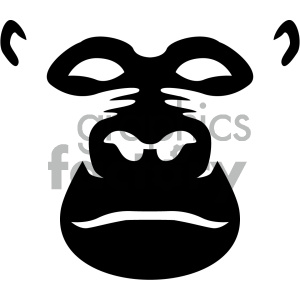 300x300 Black Gorilla Vector Icon Clipart Royalty Free Gif, Png