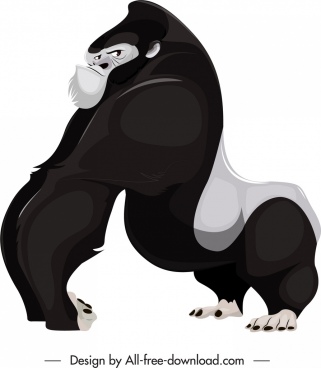 321x368 Gorilla Free Vector Download