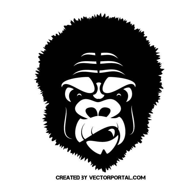 660x660 Gorilla Vector Clip Art