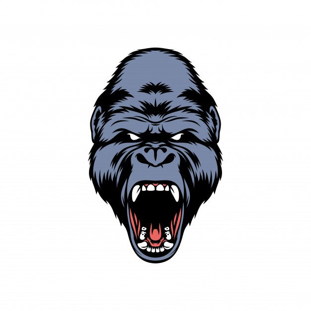 Gorilla Vector Free at Vectorified.com | Collection of Gorilla Vector ...