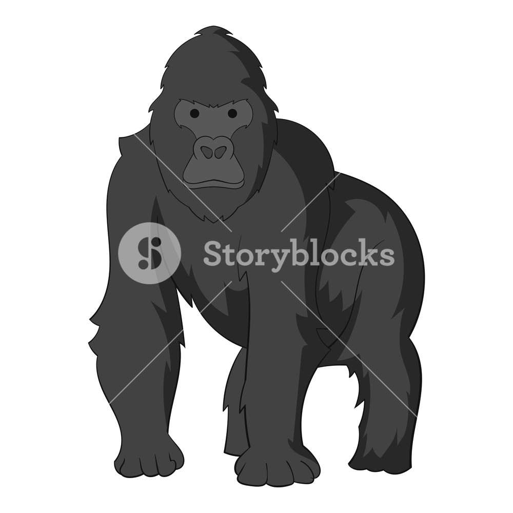 1000x1000 Gorilla Icon Cartoon Illustration Of Gorilla Vector Icon For Web