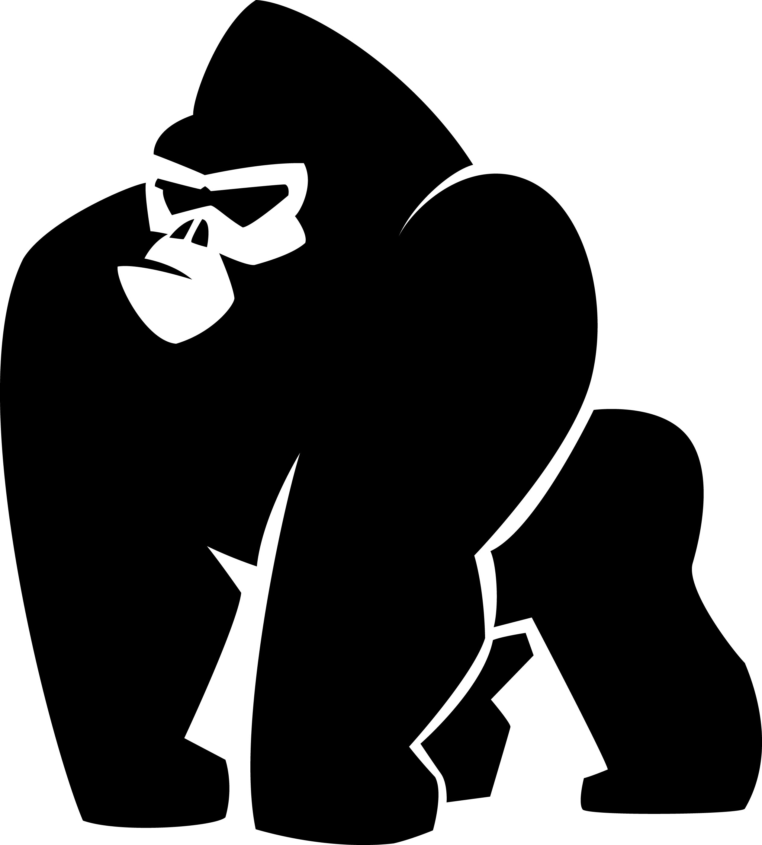 2523x2800 Silverback Gorilla Clipart