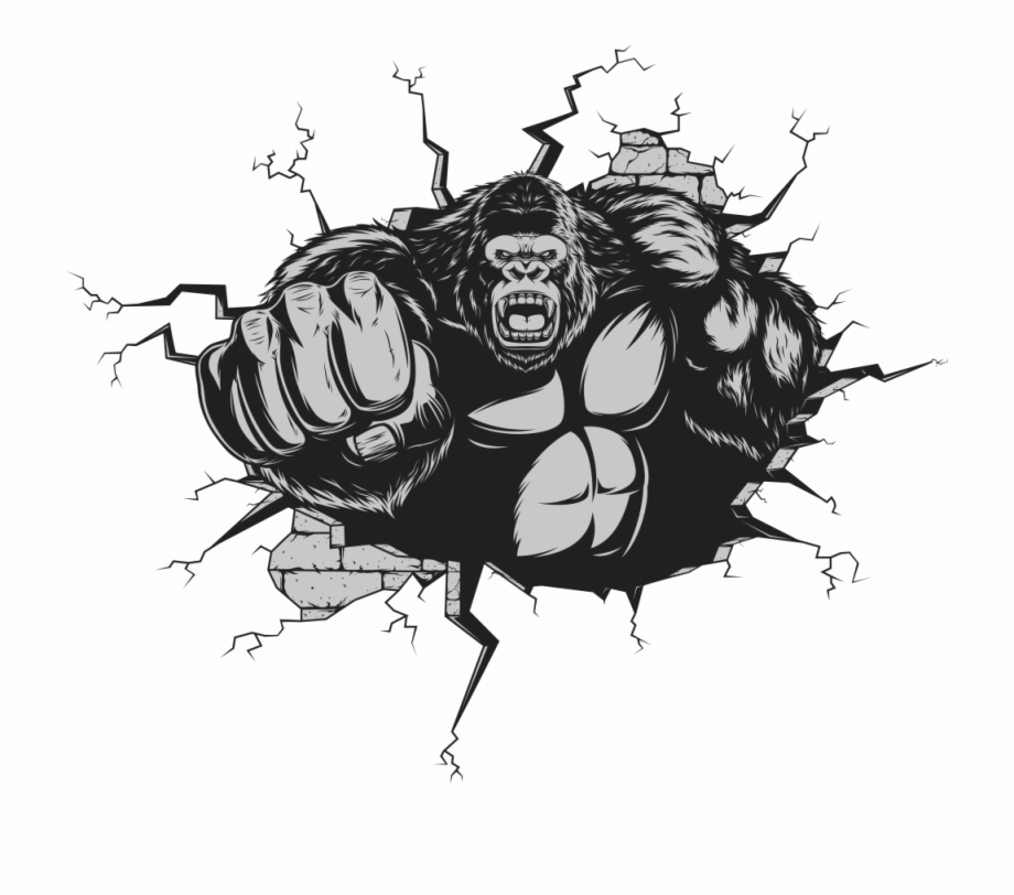 920x812 Free Gorilla Ape Cartoon Punches