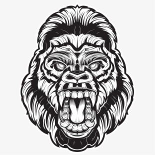 310x310 Vector Head Gorilla