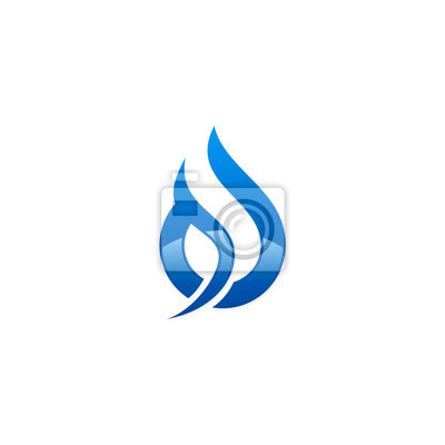 Gota De Agua Abstracta Vector Logo Azul Pinturas Para La Pared 400x400 Gota De Agua Abstracta Vector Logo Azul Pinturas Para La Pared