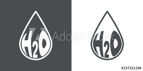 Icono Plano Silueta Gota Gris Y Blanco 500x250 Icono Plano Silueta Gota Gris Y Blanco