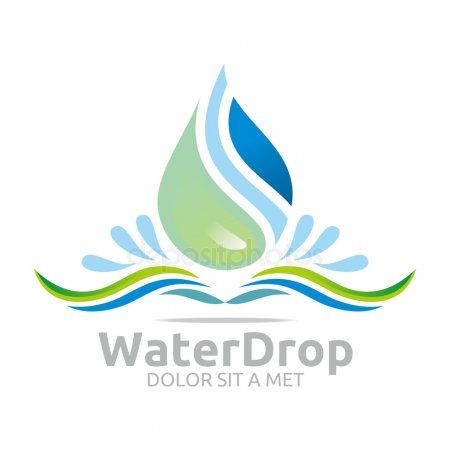 Vector De La Logo Agua Gota Puro Icono Empresarial 450x450 Vector De La Logo Agua Gota Puro Icono Empresarial