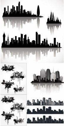 216x425 Black And White City Houses Skyline Inspirational Gotham City
