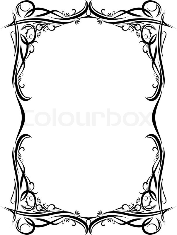 Gothic Border Vector At Collection Of Gothic Border