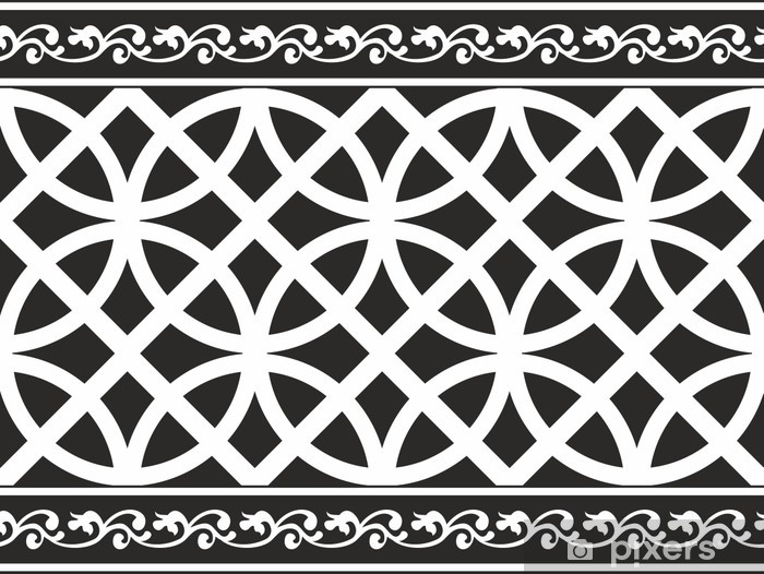 700x526 Seamless Black And White Gothic Floral Vector Texture