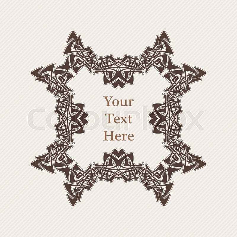 800x800 Vector Ornate Border Gothic Lace Stock Vector Colourbox