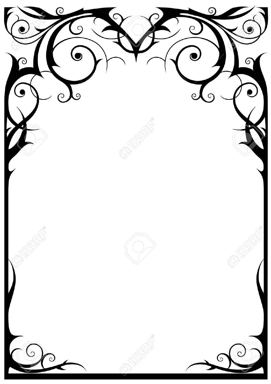 Gothic Border Vector at Vectorified.com | Collection of Gothic Border ...