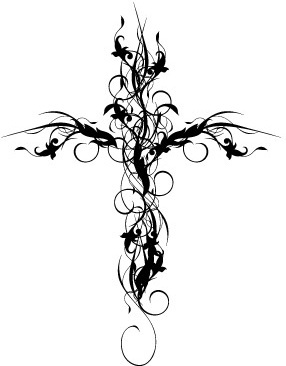 286x366 Gothic Cross Free Vector Download