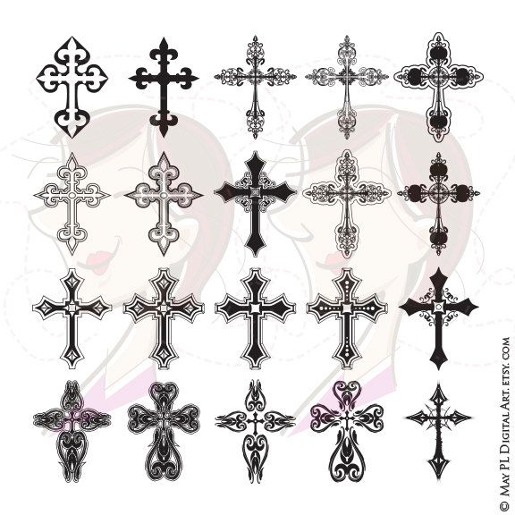 Gothic Cross Vector at Collection of Gothic Cross