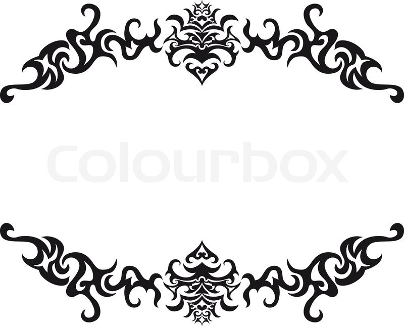 800x645 Abstract Gothic Vector Frame For Stock Vector Colourbox